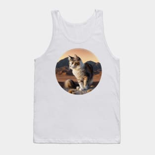 Unique Round Cat Designs: A Collection for Feline Lovers Tank Top